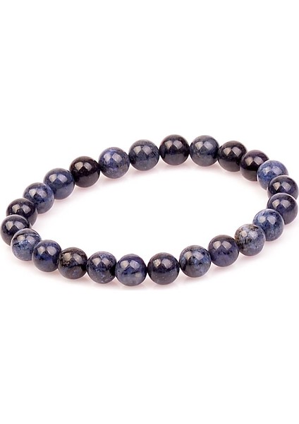 Dumortierit Taşı Bileklik - 8 Mm