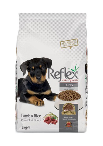 Puppy Lamp&Rice Kuzu Etli & Pirinçli Yavru Köpek Maması 3 Kg