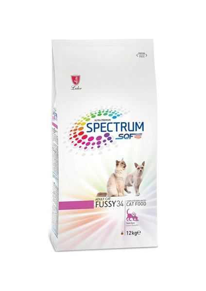 Fussy 34  Balıklı ve Pirinçli Yetişkin Kedi Maması 12kg