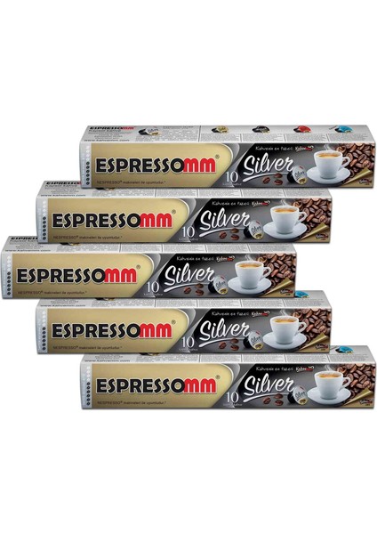 Silver Kapsül Kahve (50 Adet) - Nespresso Uyumlu