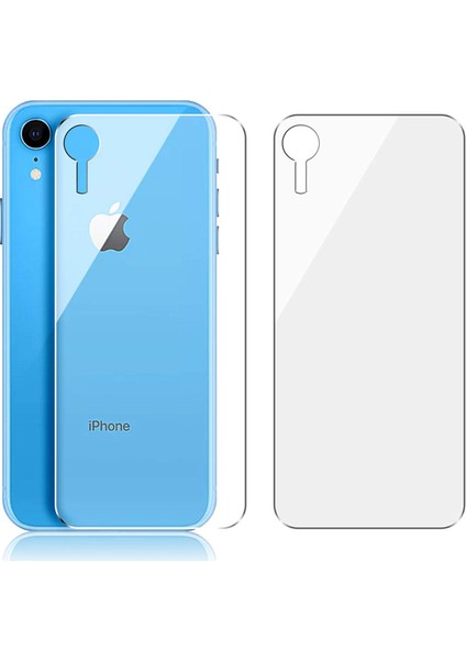 Case 4U Apple iPhone XR Arka Temperli Cam Ekran Koruyucu