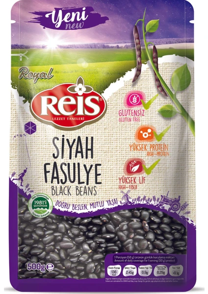 Royal Reis Siyah Fasulye 500 gr