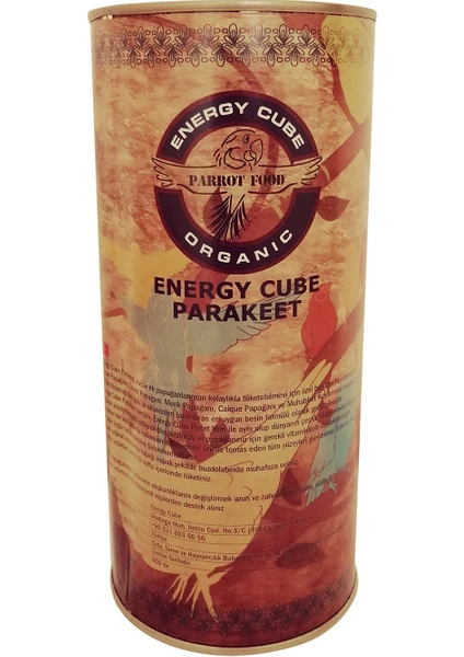 Energy Cube Parakeet Sultan, Monk, Konur ve Muhabbet Kuşu Yemi 800 gr