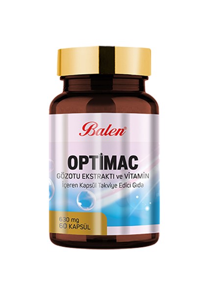 Optimac Göz Otu Ekstraktı Ve Vitamin, 630Mg 60 Kapsul