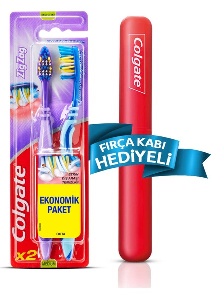 Zig Zag Diş Fırçası Orta 1+1
