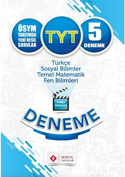 Sonuç Yayınları  TYT  5 Deneme