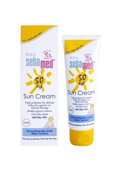 Baby Sun Cream SPF 50+ 75 ml (Bebekler İçin Güneş Koruyucu Krem)