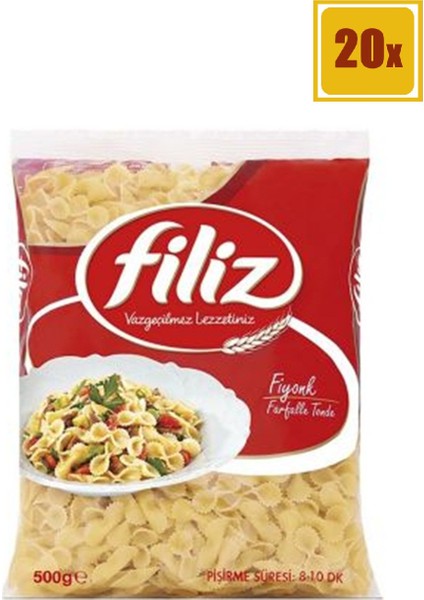 Fiyonk Makarna 500 gr 20'li Set