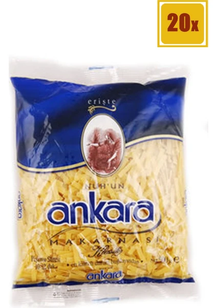 Nuh Ankara Erişte Makarna 500 gr 20'li Set