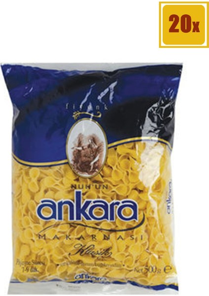 Nuh Ankara Fiyonk Makarna 500 gr 20'li Set