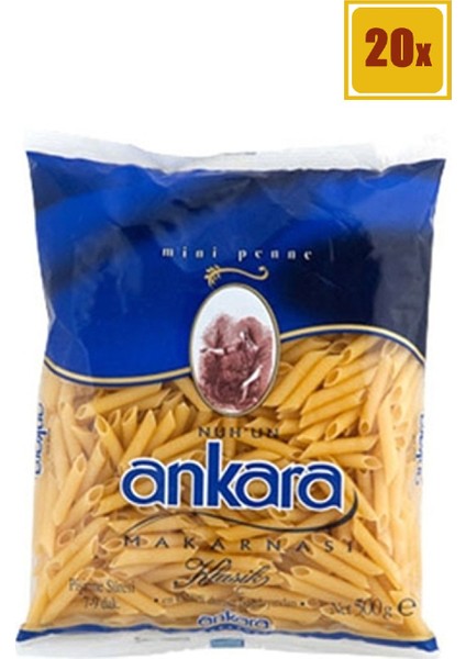 Nuh Ankara Penne Makarna 500 gr 20'li Set