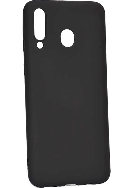 Case 4U Samsung Galaxy M30 Kılıf Klasik Mat Renkli Yumuşak Premier Silikon Siyah