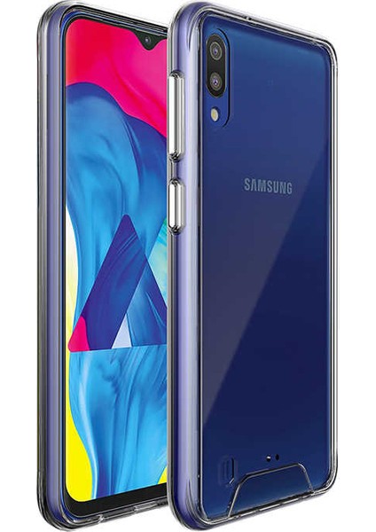 Samsung Galaxy M10 Kılıf Gard Ultra Sert Silikon Arka Kapak Şeffaf
