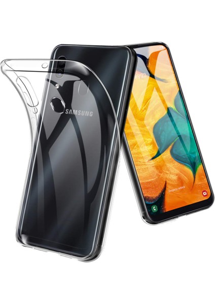 Galaxy A20 - A30 Kılıf A+ Şeffaf Lüx Süper Yumuşak 0.3mm Ince Slim Silikon