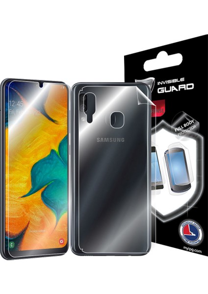 Samsung Galaxy A30 Görünmez Tam Kaplama (Ekran ve Arka Koruma)