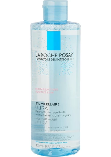 La Roche-Posay Reaktif Ciltlere Misel Su Ultra Yüz&Göz&Dudak Temizleyici Misel Su 400Ml