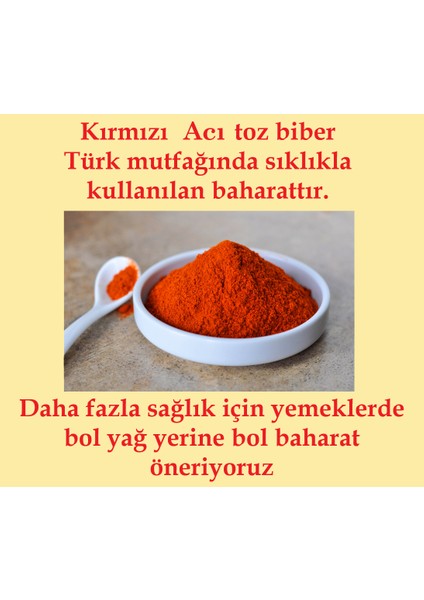 Baharat Acı Toz Kırmızı Biber 1000 gr