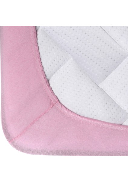 Lastikli Penye Çarşaf 160 x 200 cm Pembe fiyatları