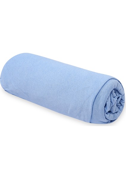 Lastikli Penye Çarşaf 160 x 200 cm Mavi modelleri