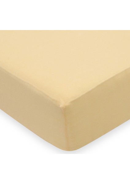 Lastikli Penye Çarşaf 100 x 200 cm Sarı