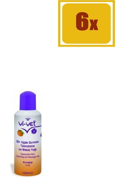 Sir Ağda Sonrası Temizleme Ve Masaj Yağı Arnica 125 ml 6'lı Set