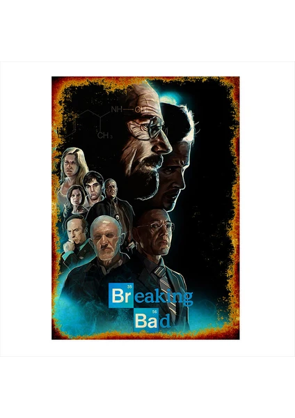 Ahşap Tablo Retro Breaking Bad Posteri