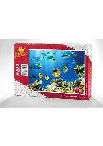 Tropikal Balıklar Ahşap Puzzle 2000 Parça (HV52-MM)