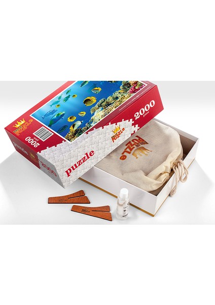 Tropikal Balıklar Ahşap Puzzle 2000 Parça (HV52-MM) fiyatları