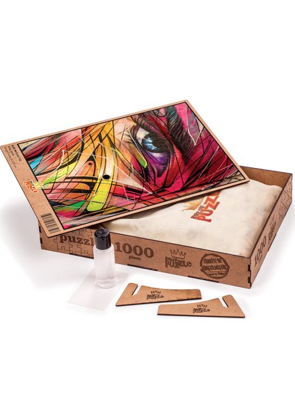 Renkli Yüz Ahşap Puzzle 1000 Parça (KJ01-M)