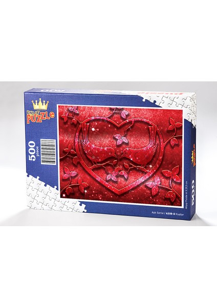 Kuşlar Ahşap Puzzle 500 Parça (AS08-D)