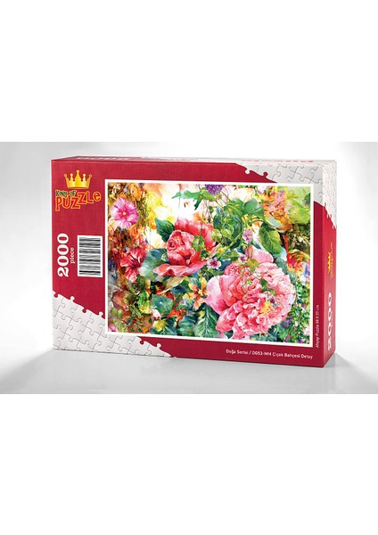 Çiçek Bahçesi Detay Ahşap Puzzle 2000 Parça (DG53-MM)