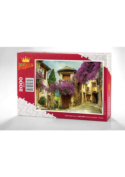 Provence Sokakları - Fransa Ahşap Puzzle 2000 Parça (SK53-MM)