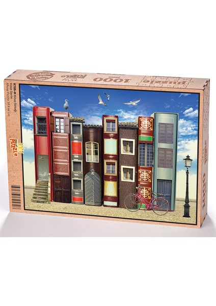 Kitap Sokağı Ahşap Puzzle 1000 Parça (KT05-M)