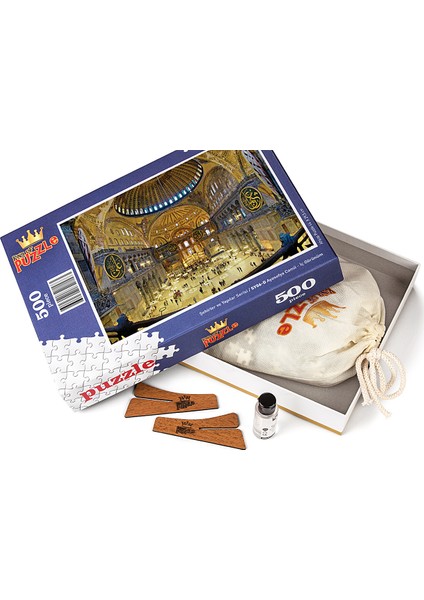 Ayasofya Camii - İç Görünüm Ahşap Puzzle 500 Parça (SY06-D)