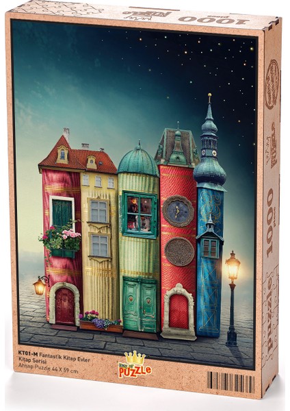 Fantastik Kitap Evler Ahşap Puzzle 1000 Parça (KT01-M)