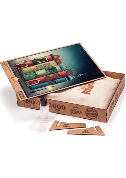 Fantastik Kitap Evler Ahşap Puzzle 1000 Parça (KT01-M) fiyatları