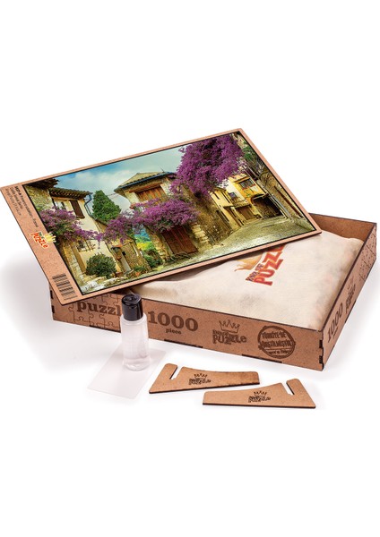 King Of Puzzle Provence Sokakları - Fransa Ahşap Puzzle 1000 Parça (SK07-M)