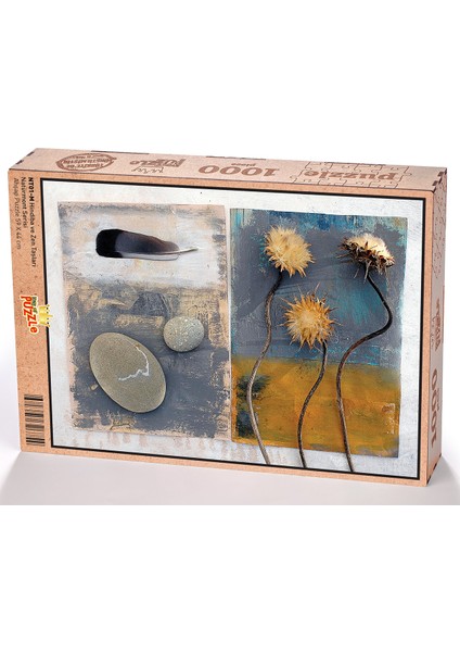 Hindiba ve Zen Taşları Ahşap Puzzle 1000 Parça (NT01-M)