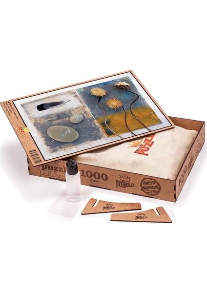 Hindiba ve Zen Taşları Ahşap Puzzle 1000 Parça (NT01-M)