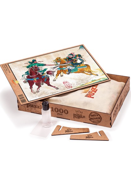 Atlıların Savaşı Ahşap Puzzle 1000 Parça (CS01-M)