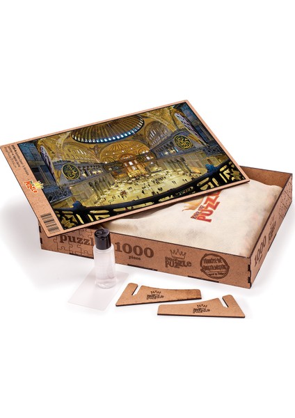 King Of Puzzle Ayasofya Camii - İç Görünüm Ahşap Puzzle 1000 Parça (SY05-M)