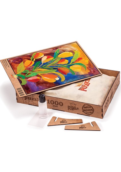 Laleler Tablo Ahşap Puzzle 1000 Parça (NT17-M)