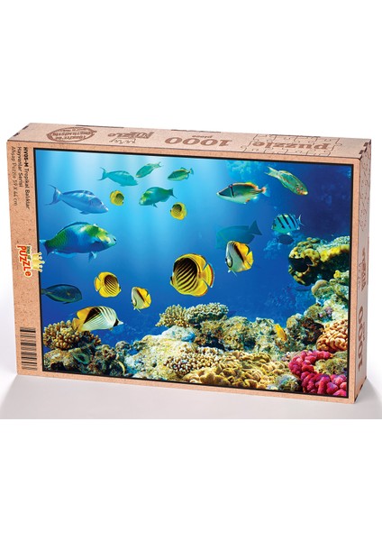 Tropikal Balıklar Ahşap Puzzle 1000 Parça (HV05-M)