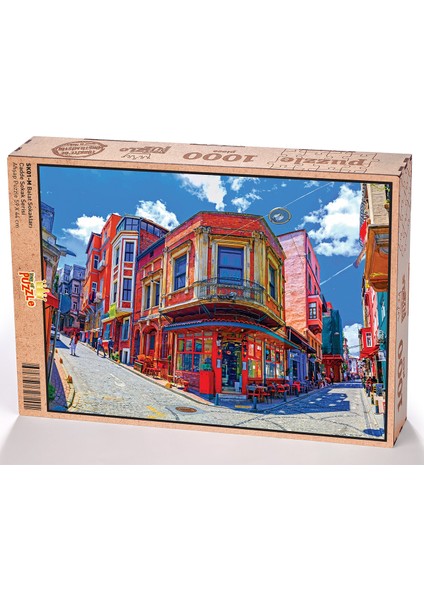 Balat Sokakları - İstanbul Ahşap Puzzle 1000 Parça (SK01-M)