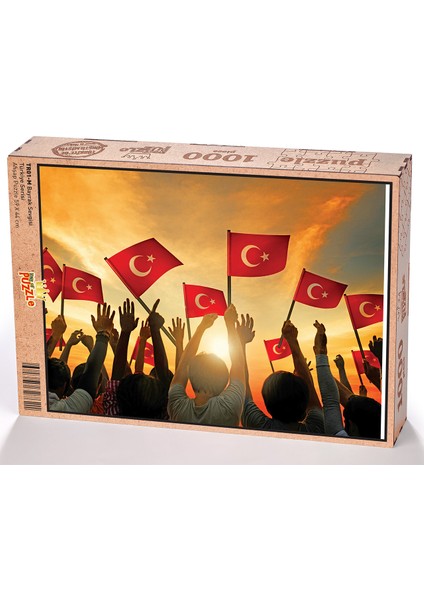Bayrak Sevgisi Ahşap Puzzle 1000 Parça (TR01-M)