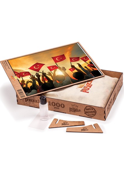Bayrak Sevgisi Ahşap Puzzle 1000 Parça (TR01-M)