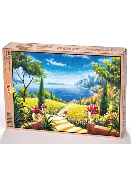 Sahil Merdivenleri Ahşap Puzzle 1000 Parça (MZ15-M)