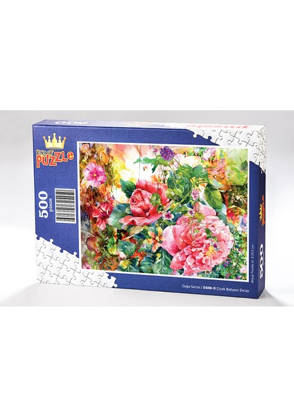 King Of Puzzle Çiçek Bahçesi Detay Ahşap Puzzle 500 Parça (DG08-D)