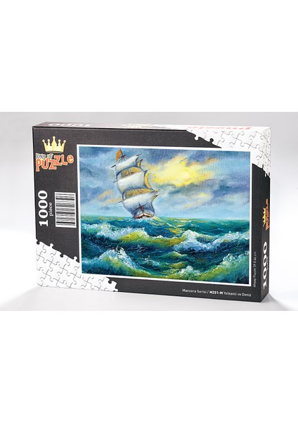 Yelkenli ve Deniz Ahşap Puzzle 500 Parça (MZ02-D)
