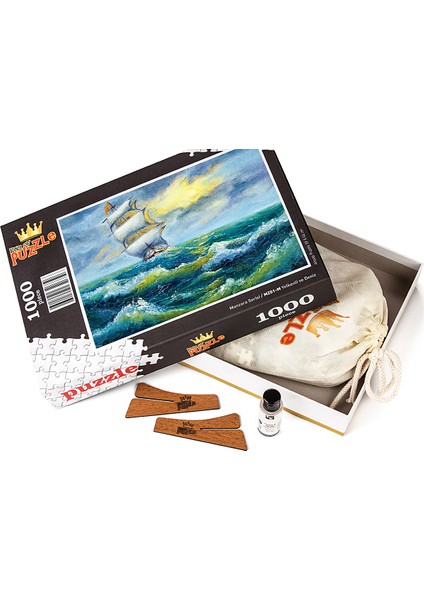 Yelkenli ve Deniz Ahşap Puzzle 500 Parça (MZ02-D)